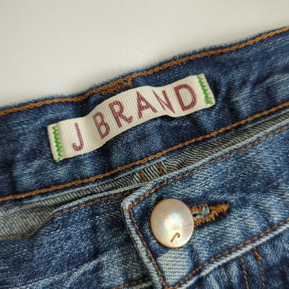 J Brand Women's Denim Shorts Rio Leon Distressed Cut off Jean Mid Rise Summer 27